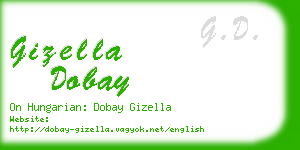 gizella dobay business card